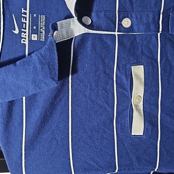 Nike Dri Fit Striped Polo Shirt Medium - Picture 6 of 8